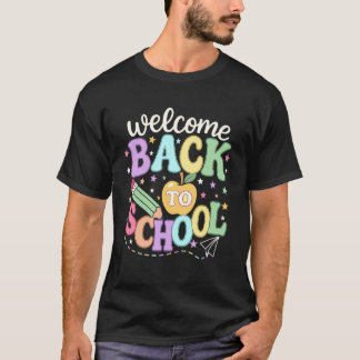 Welcome Back to School First Day Art for Kids & Te T-Shirt