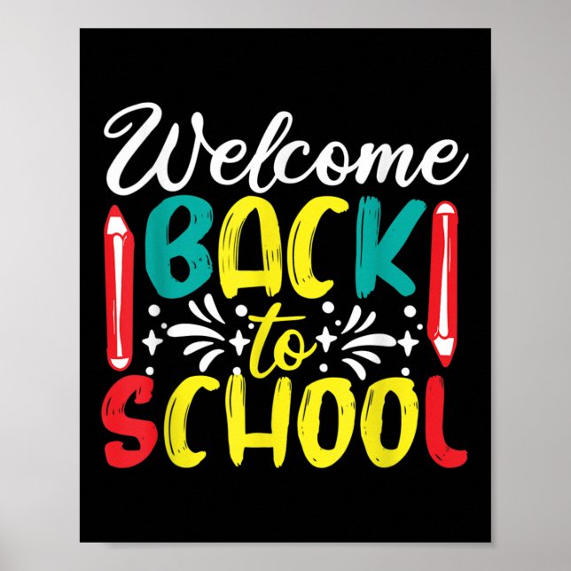 Welcome Back To School - First Day At School 2022  Poster (Front)