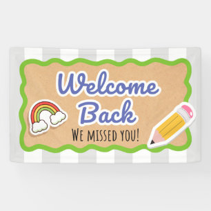 Welcome Back to School First Day Classroom Banner 