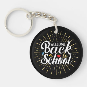 Welcome Back To School First Day Of School Key Ring