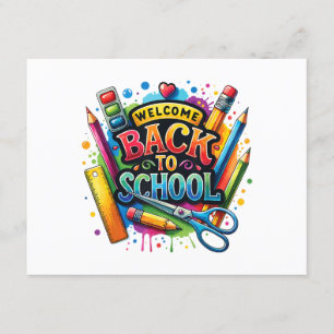 Welcome Back To School First Day of School Teacher Enclosure Card