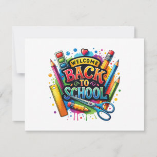 Welcome Back To School First Day of School Teacher Invitation