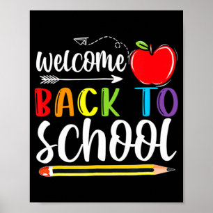 Welcome Back To School First Day Of School Teacher Poster