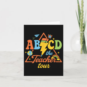 Welcome Back To School Front And Back Abcd Teacher Card