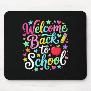 Welcome Back To School Funny Boys Girls Kids Mouse Mat