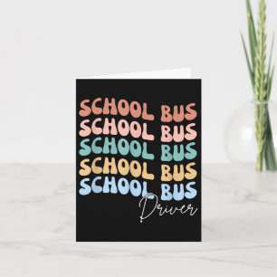Welcome Back To School Groovy Retro Funny School B Card