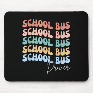 Welcome Back To School Groovy Retro Funny School B Mouse Mat