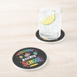 Welcome Back to School Kids Teacher First Day Coaster