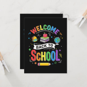 Welcome Back to School Kids Teacher First Day Invitation