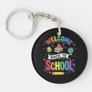 Welcome Back to School Kids Teacher First Day Key Ring