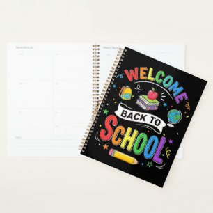 Welcome Back to School Kids Teacher First Day Planner