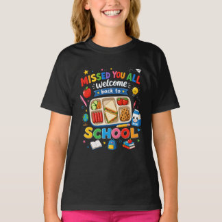 Welcome Back To School Lunch Lady Cafeteria Worker T-Shirt