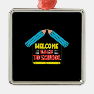 Welcome Back To School Metal Tree Decoration