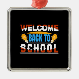Welcome Back To School Metal Tree Decoration