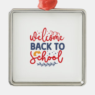 Welcome Back To School Metal Tree Decoration
