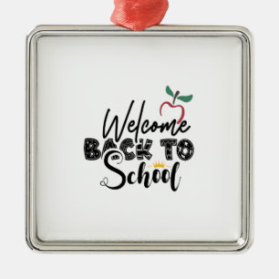 Welcome Back To School Metal Tree Decoration
