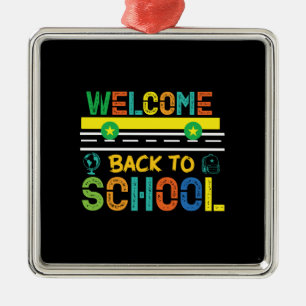 Welcome Back To School Metal Tree Decoration