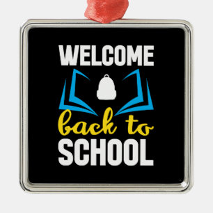 Welcome Back To School Metal Tree Decoration