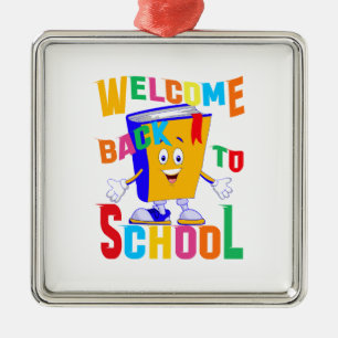 Welcome Back To School Metal Tree Decoration