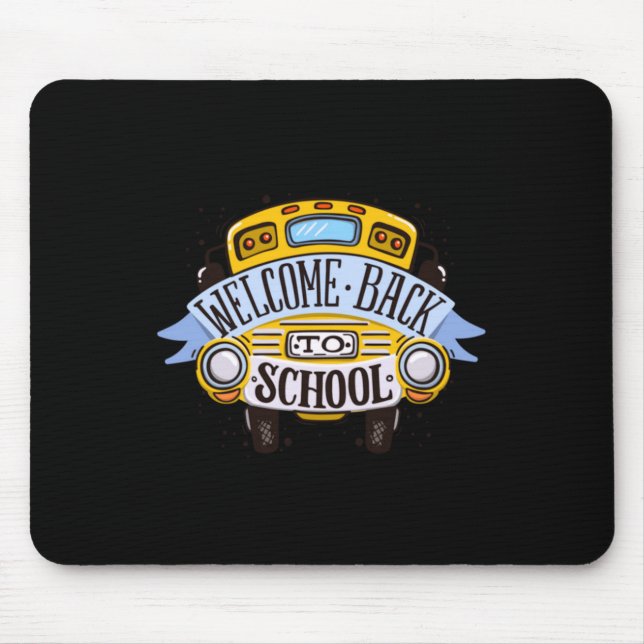 Welcome Back To School Mouse Mat (Front)