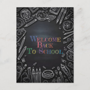Welcome Back to School – New School Year Holiday Postcard