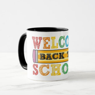 Welcome Back to School – Pencil Illustration Mug
