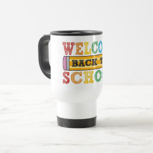 Welcome Back to School – Pencil Illustration Travel Mug