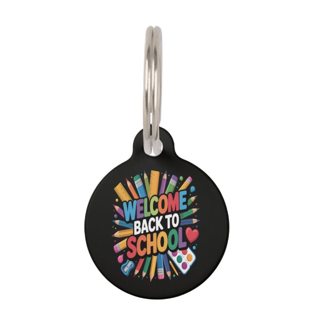 Welcome Back To School Pet Tag (Front)