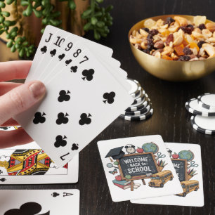 Welcome Back To School Playing Cards