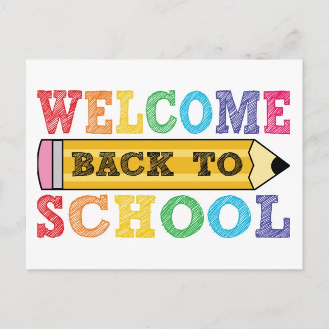 welcome back to school postcard (Front)