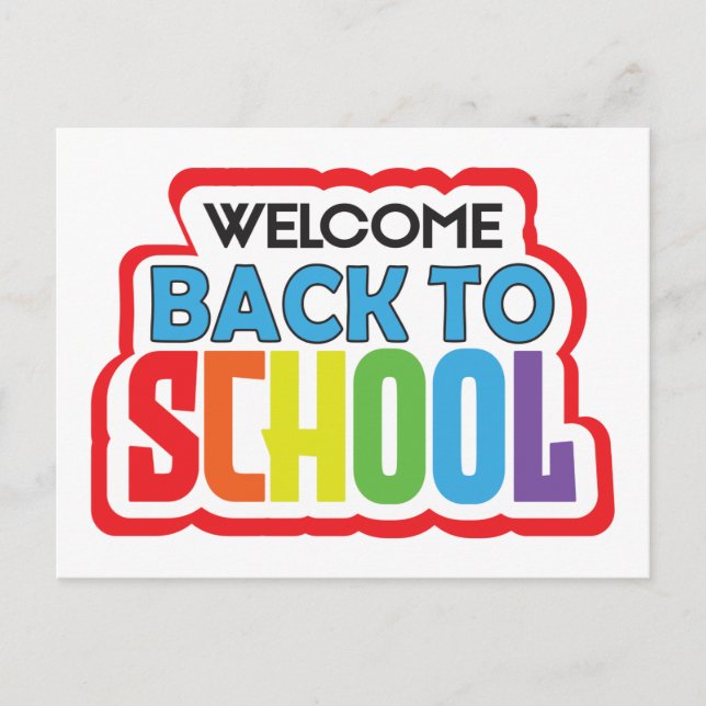 Welcome Back to School  Postcard (Front)