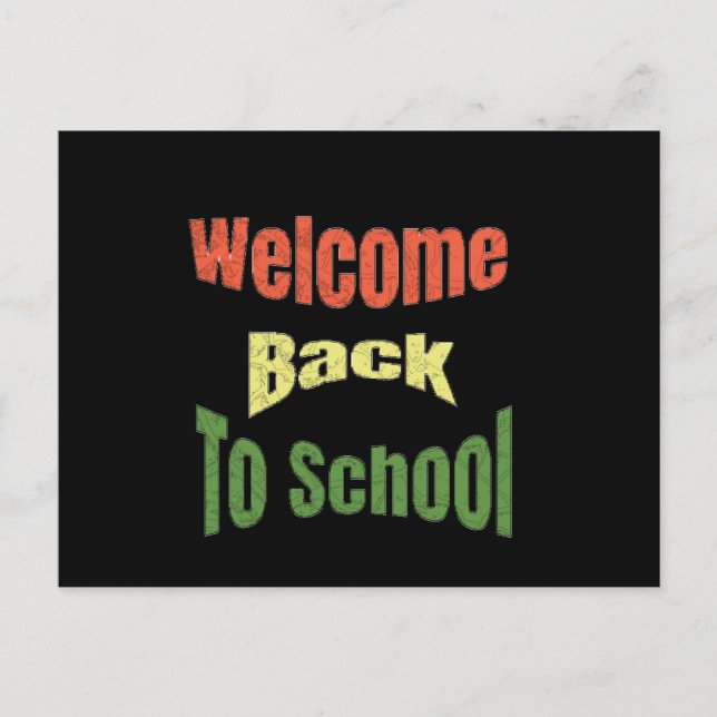 Welcome-Back-To-School Postcard (Front)