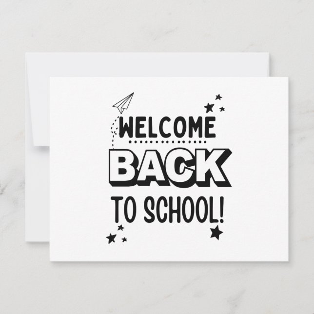 Welcome Back to school! Save The Date (Front)