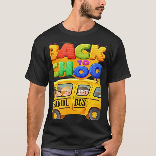 Welcome Back to School School Bus Driver Mens Boys T-Shirt (Front)