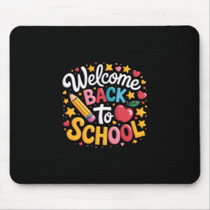 Welcome Back To School Shirt Funny Boys Girls Kids Mouse Mat