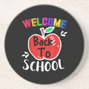 Welcome Back To School Shirt Funny Teachers Studen Coaster