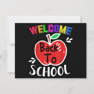 Welcome Back To School Shirt Funny Teachers Studen Thank You Card
