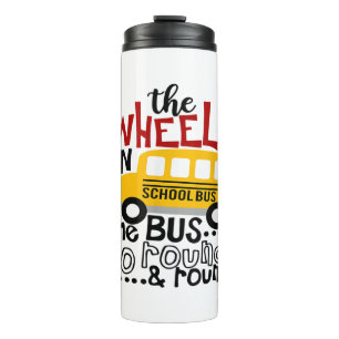 Welcome Back To School Shirt School Bus Driver Men Thermal Tumbler