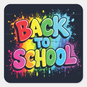Welcome Back to School  Square Sticker