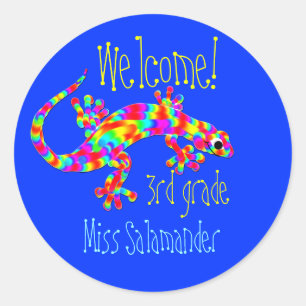 Welcome Back to School Stickers with Salamander