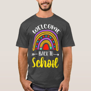 Welcome Back to School Survival Math Quiz Rainbow  T-Shirt