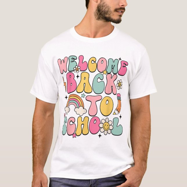 Welcome Back To School Teacher Appreciation Boys  T-Shirt (Front)