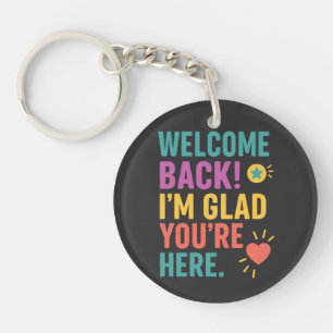 Welcome Back To School, Teacher Appreciation Gift Key Ring