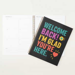 Welcome Back To School, Teacher Appreciation Gift Planner