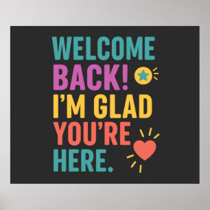 Welcome Back To School, Teacher Appreciation Gift Poster