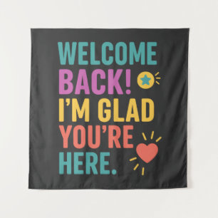 Welcome Back To School, Teacher Appreciation Gift Tapestry