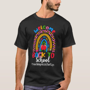 Welcome Back To School Teacher Assistant Life Rain T-Shirt