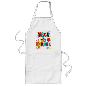 Welcome Back to School Teacher Happy First Day Long Apron