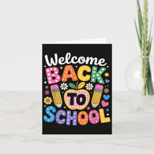 Welcome Back To School Teacher Happy First Day Of Card