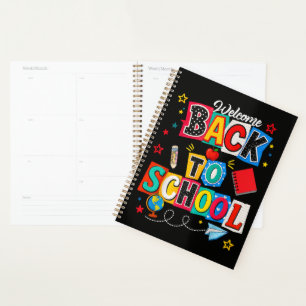 Welcome Back to School Teacher Happy First Day Planner